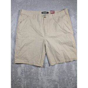 Wolverine Mens Cargo Shorts Size 42 Beige Traditional Fit Carpenter Ripstop Work